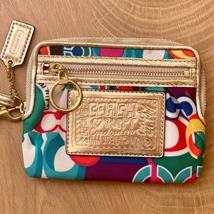 COACH Wallet in Signature Poppy Print